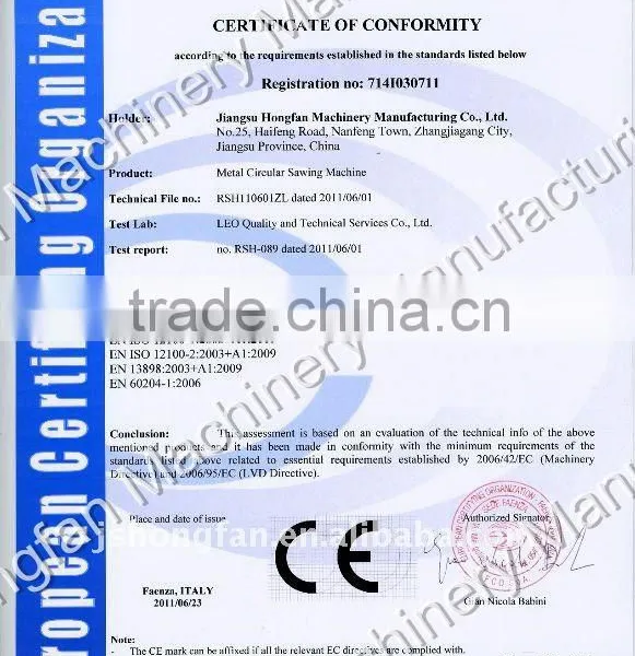 Automatic Circle Saw Large Diameter Metal Pipe and Tube Cutter photo-2