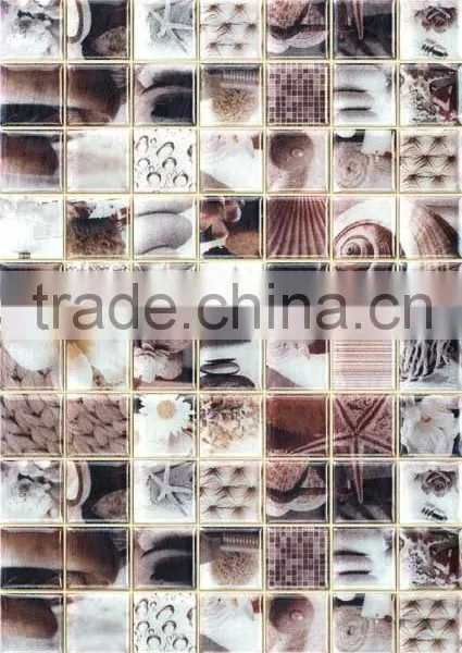 EMBOSS Crystal Glass Mosaic Tile 300*600mm Kitchen Bathroom Tile photo-4