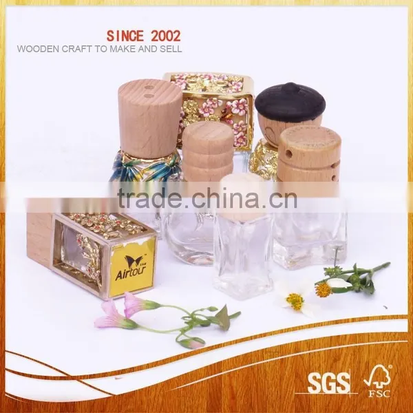 ZX-978 Fashion Wooden Perfume Cap for Car Perfume Bottle photo-5