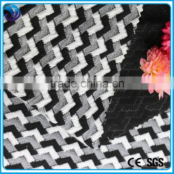 Polyester Rayon Spandex For Garment Fashion Dress Jacquard Fabric photo-2