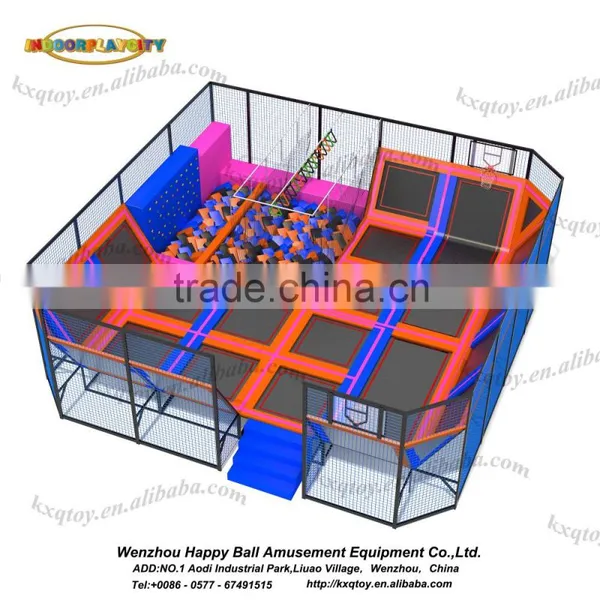 Kids Trampoline Park Indoor Commercial Kids Trampoline Park Fun Play Zone For Amusement Factory Price