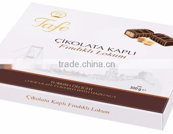 Turkish Delight Chocolate Covered With Hazelnut 300 g - 813 Code