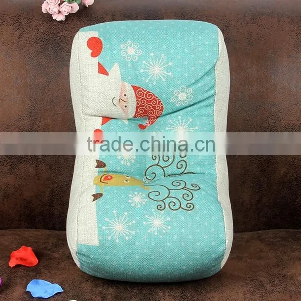 2015 New Lovely Santa Claus and Milu Deer Waist Cushion Cover Office Pillow photo-5