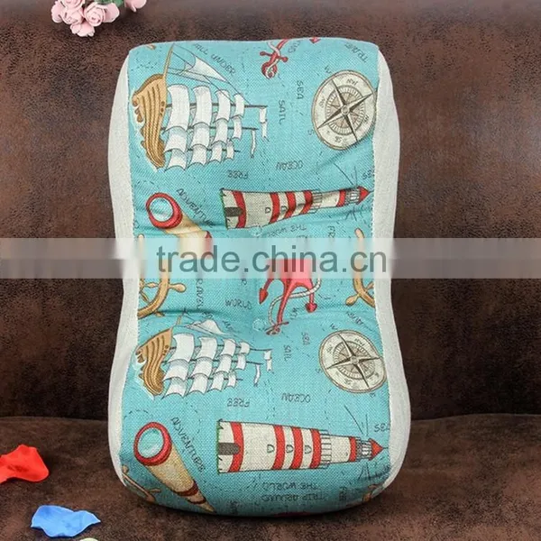 2015 New Ocean Series Cartoon Lighthouse Sea Anchor Sailing Boat Waist Cushion Cover Home Decor Pillow photo-5