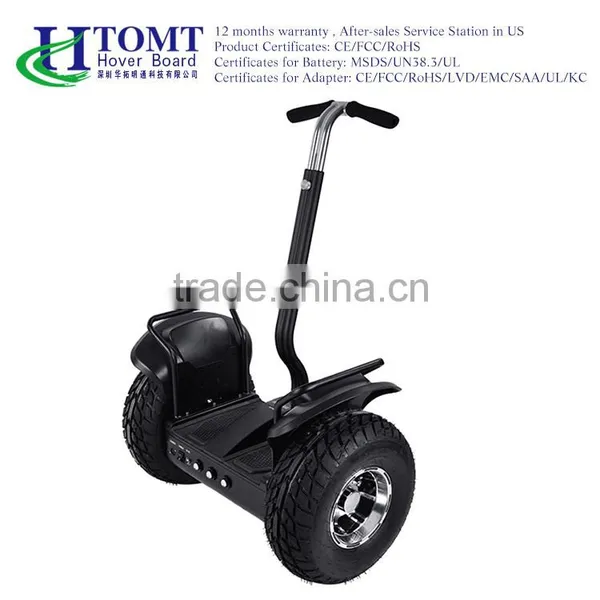 2016 Htomt 19 Inch Tyre Two Wheel Electric Scooter for Golf Course and Beach photo-4