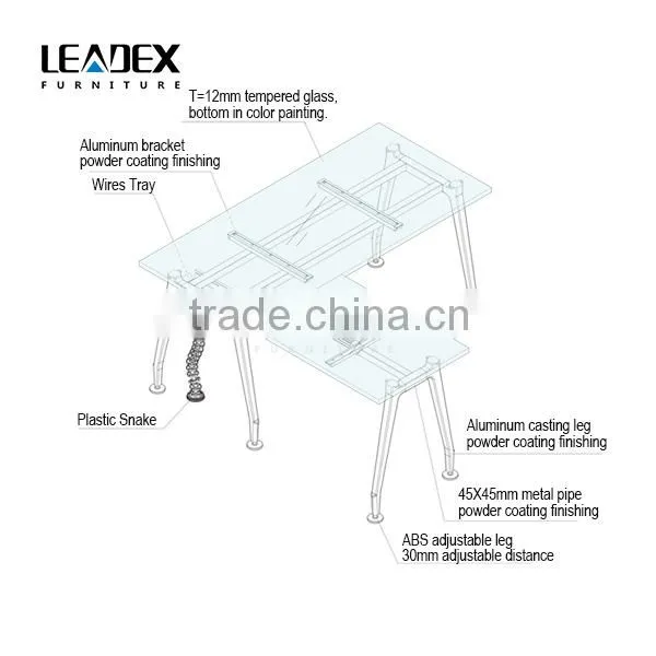 Customized Modern High End L-shape Executive Office Furniture photo-6