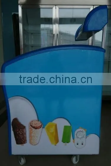 New 158L Small Ice Cream Display Freezer for Supermarket photo-4