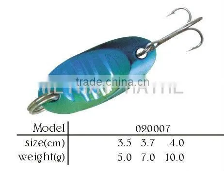 solid spoon lure,spoon bait,kastmaster style trolling flutter spoon