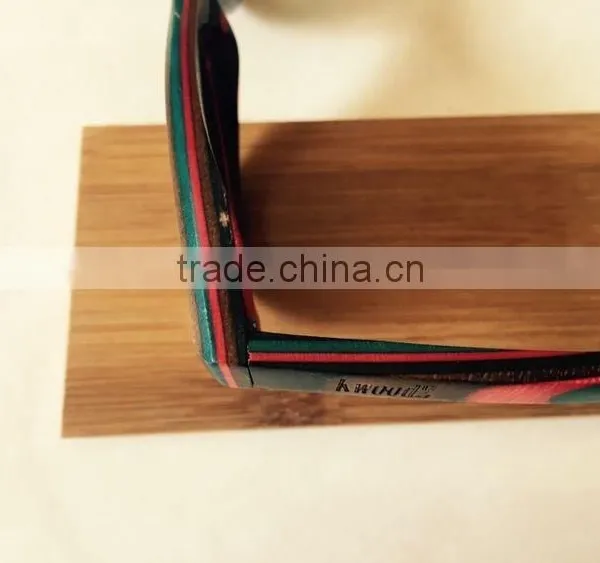 2015 OEM Colorful Lenses Wooden Bamboo Sunglasses, 100% Handmade Skateboard Sun Glasses photo-5