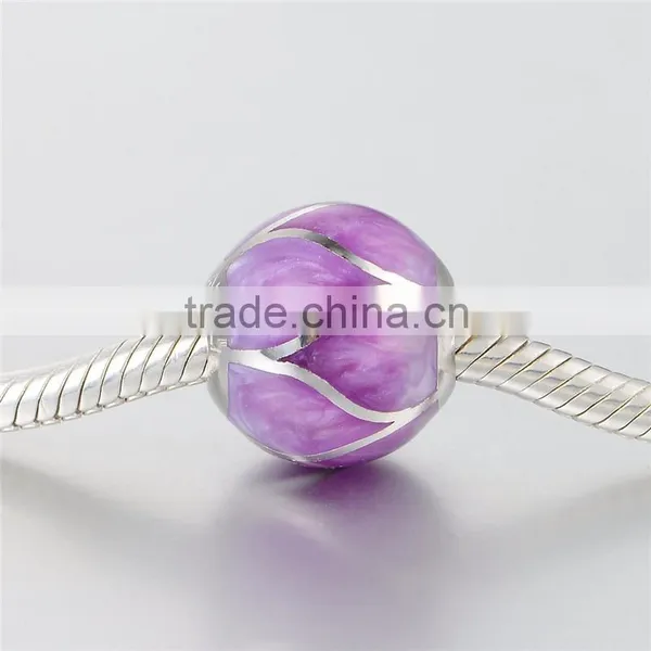 2016 New Fashion Soft Purple Color Enamel Charms Wholesale photo-2