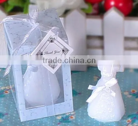New Wedding Gown Dress Candle For Wedding Party Birthday Souvenirs Gifts Favor photo-2