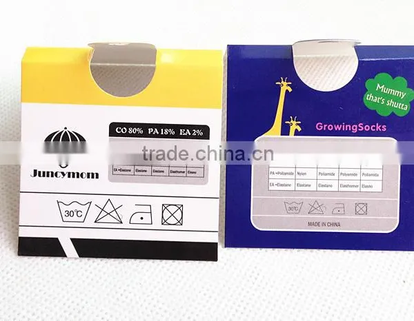 Customerized Hangtag Paper Tag Printing Sock Header Card photo-2