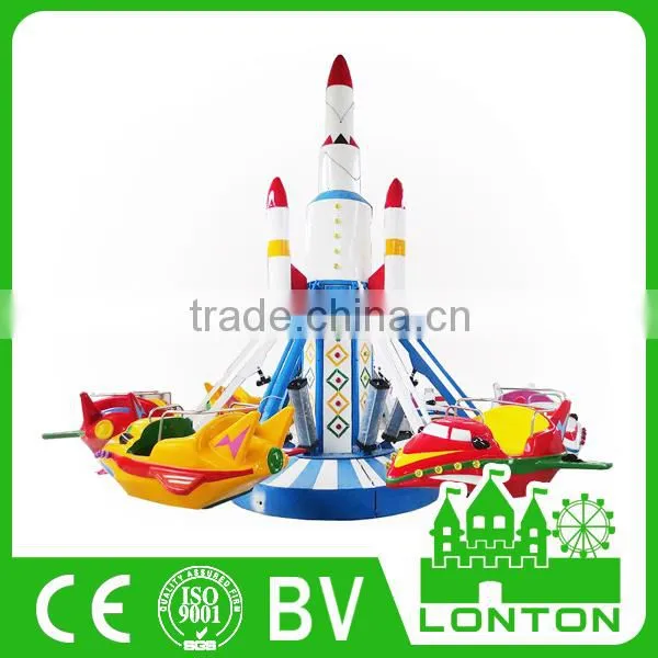 Kids Play Machine Fancy Amusement Park Rides Air Bumps Self Control Plane For Sale photo-3