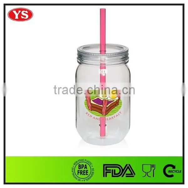 20oz Bpa Free Single Wall Plastic Beer Mug With Lid photo-6