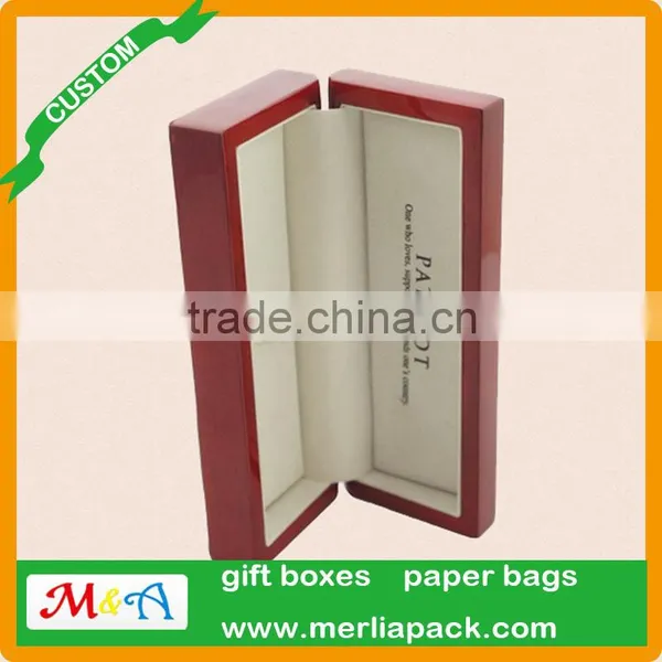 Oak Wood Single Pen & Case Storage Box Calligraphy Wooden Stash Box photo-4