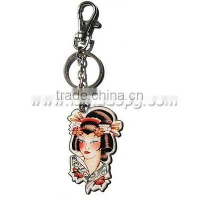 Metal Rugby Ball Keychain photo-2