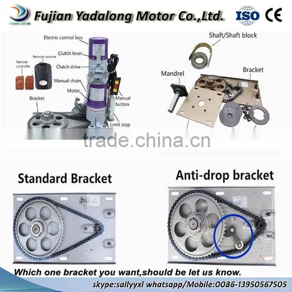 Dc Aluminum 500kg Automatic Warehouse Door Motor Rolling Shutter Garage Motor photo-5