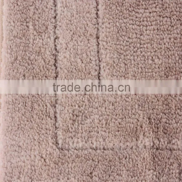 DADA Solid Color Microfiber Densely Shagge Bathroom Carpet Non-skid Mat photo-5