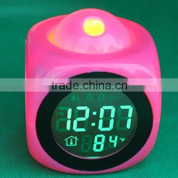2016 Hot Sale Time and Logo Sky Projection LCD Digital Clock photo-2
