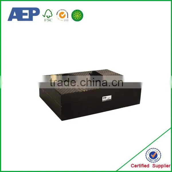 Blank Empty Black Custom Printed Apparel Boxes photo-3