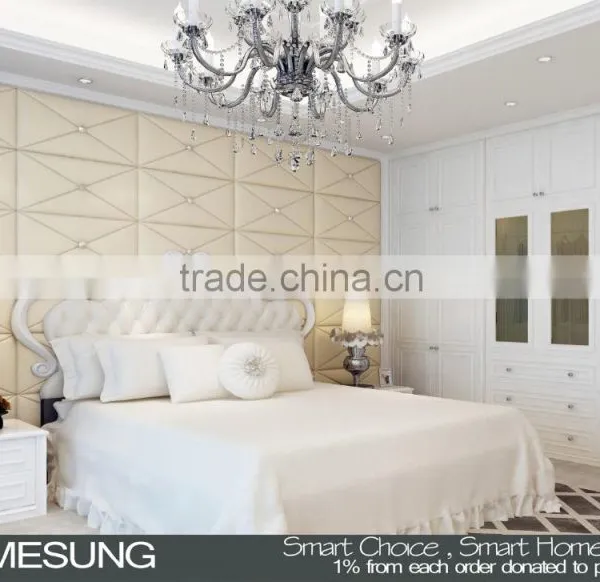 Homesung Modern Customized Size Solid Wood Bedroom Furniture photo-2