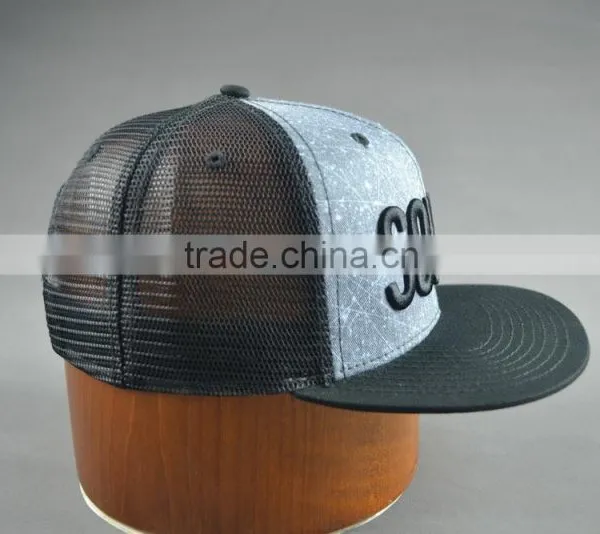 Custom 6-panel Snapback Cap With 3D Embroidery Logo photo-5