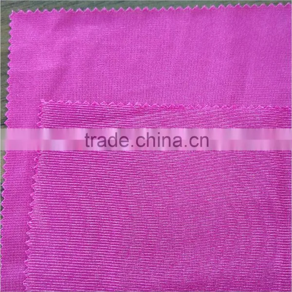 Sportswear 100% Polyester Plain Dazzle Knit Fabric 170 Gsm Huzhou Textile Factory