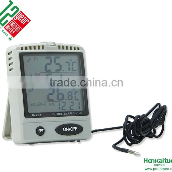 AZ87792 External Probe Digital Indoor Outdoor Thermometer Hygrometer With Alarm photo-3