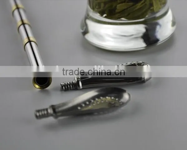 High Quality Stainless Steel Drinking Bombilla Straw For Yerba Mate Detachable Filter Head Easy To Clean photo-3