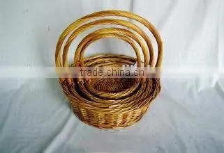 Fruit and Vegetable Wicker Basket With Handle photo-2