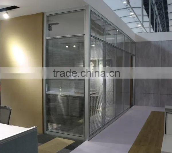 New Flexible Design Acoustic Modular Easy Assembly Office Partition Glass Wall(HK85-series)