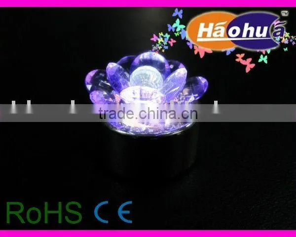 LED Plastic Colorchanging Flower Candle Light