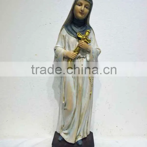 2016 Factory Virgin Mary Religious Statue Mary With the Baby Cross Figurine photo-4