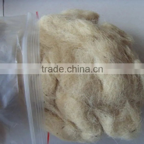 Scoured Carded Sheep Wool Waste, 30mic,1.5inch, Natural Brown Color, Natural Black Color photo-3
