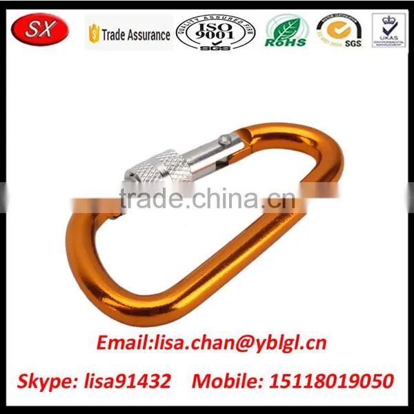 Custom Blue Anodized Aluminum Climbing Carabiner With Big Breaking Power photo-4