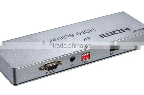 VOXLINK 4K HDMI Splitter 1x4 (HDMI 1.4,HDCP1.4 ,4K,IR Extension, EDID Management, RS232) EU/US/UK/AU photo-3