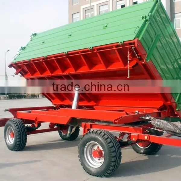 e Euro Style Tractor Use Hydraulic 5 Ton~10T,heavy Duty Farm Tipping Trailer,farm Dump Wagon ,rear and Side Tipping With photo-2
