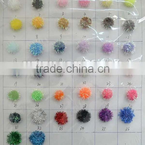 Good Quality Colored Bulk Plush Pom Poms for DIY Craft photo-5