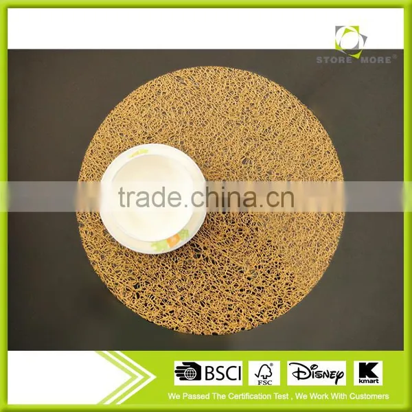 Round EVA Insulation Stain-resistant Dining Room Placemats - Set of 12 photo-2