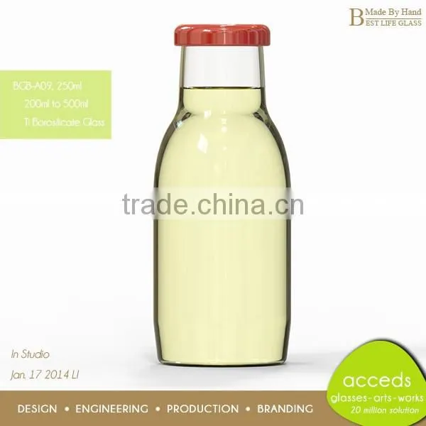 Large Custom Glass Bottle for Milk photo-3