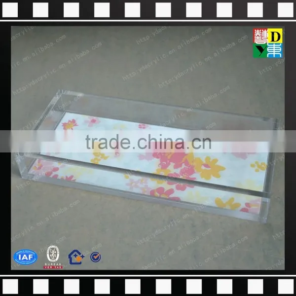 Custom Print Acrylic Lucite Tray PMMA Plastic Hotel Kettle Tray Wholesale Crystal Glass Fruit Tray From China Manufacturer photo-6
