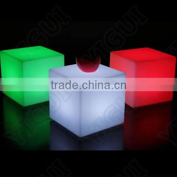 Color Changing Stylish Rechargeable LED Flashing Bar Cube 40CM Stool photo-2