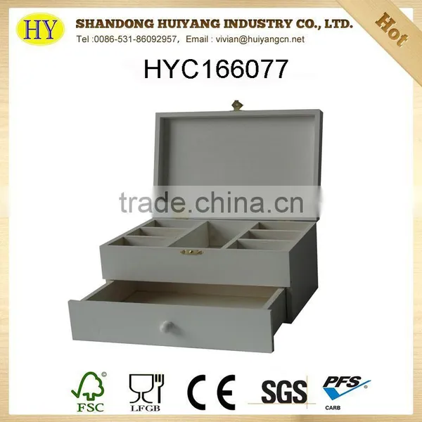 FSC Custom Small Wooden Sewing Box for Girls With Flexible Handle Wholesale photo-3