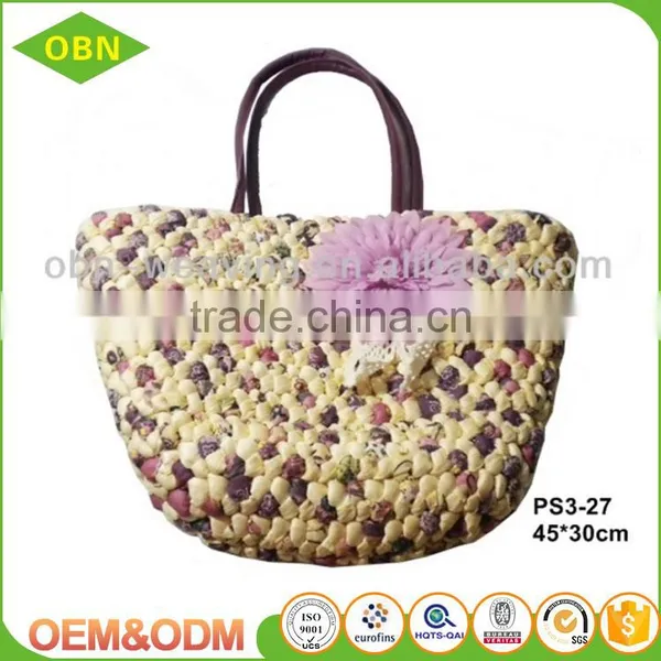 Latest Design Suit to Ladies Tote Bag Cheap Hand-woven Nature Straw Beach Bag Basket Bag photo-4