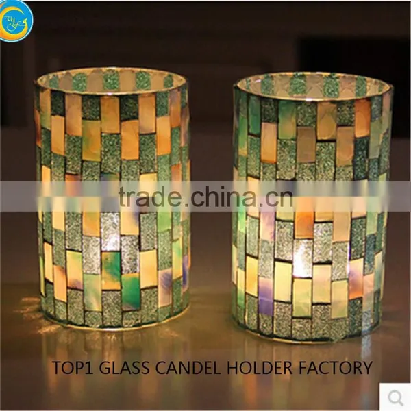 Mosaic Table Lamp With Soy Scented Candles photo-6
