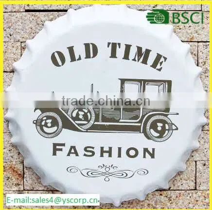YS91552 New Vintage Designs Most Popular Metal Beer Cap Design Metal Sign Tin Sign for Resturant Bar Decor photo-2