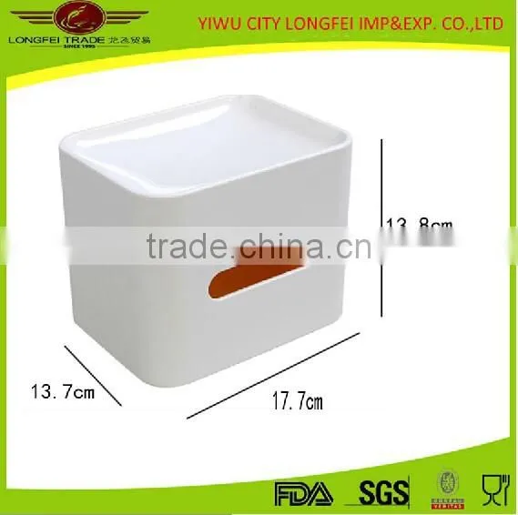 Table Decoration Accessories Clear Plastic Tissue Box Sweet Paper Box photo-2