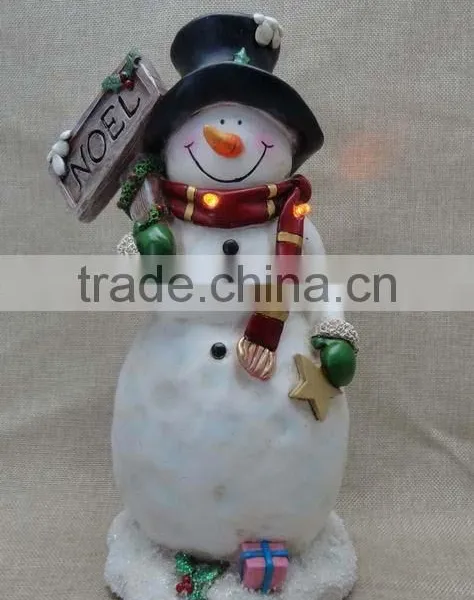 New Design Resin Christmas Snowman Ornament Wholesale photo-2