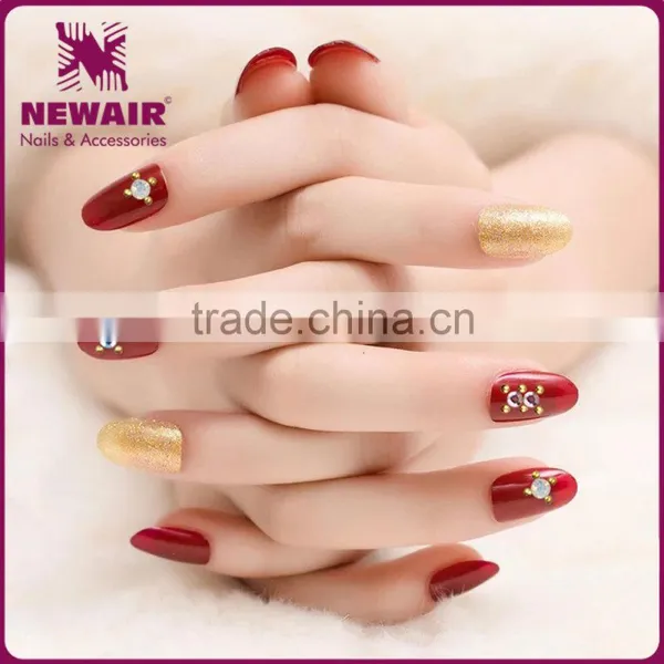 New Air 3D Nail Art Stickers Gold Stones Sticker Mix Design photo-2
