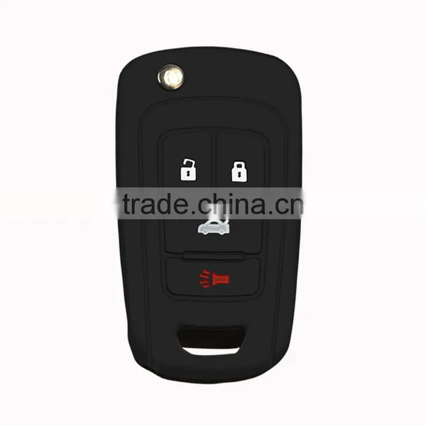 2017 Oem Smart High Quality Car Remote Shell Popular Rubber Silicone Car Key Cover for Buick Folding Key Fob Cover photo-2